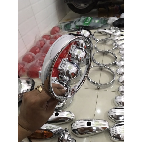 Vòng đèn, bóng đèn, gáo đèn, pha đèn, Bộ đèn gắn xe Crea, Giorno, Julio 50cc nội địa Nhật