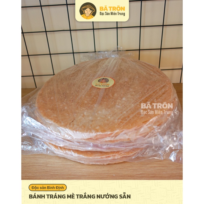 [Nguyên Gốc Bình Định]_Bánh Tráng Mè Trắng nướng sẵn_GIÒN THƠM DỪA MÈ