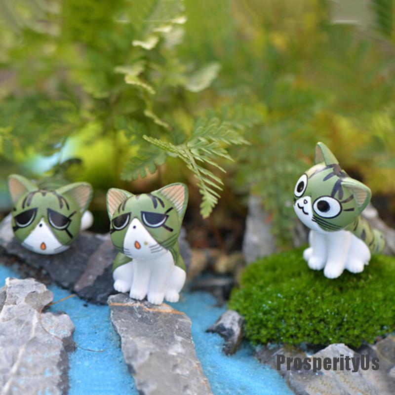 Bộ 8 Tượng Mèo Phô Mai Dễ Thương