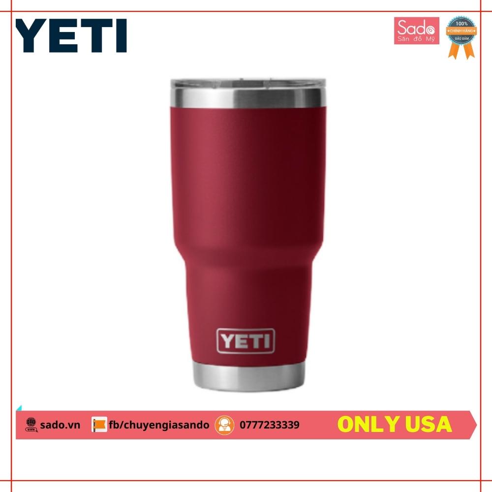 Bình Giữ Nhiệt Yeti Rambler 30 oz Tumber Thiết Kế Tiện Ích Lớp Cách Nhiệt Chân Không Hai Vách 900ml