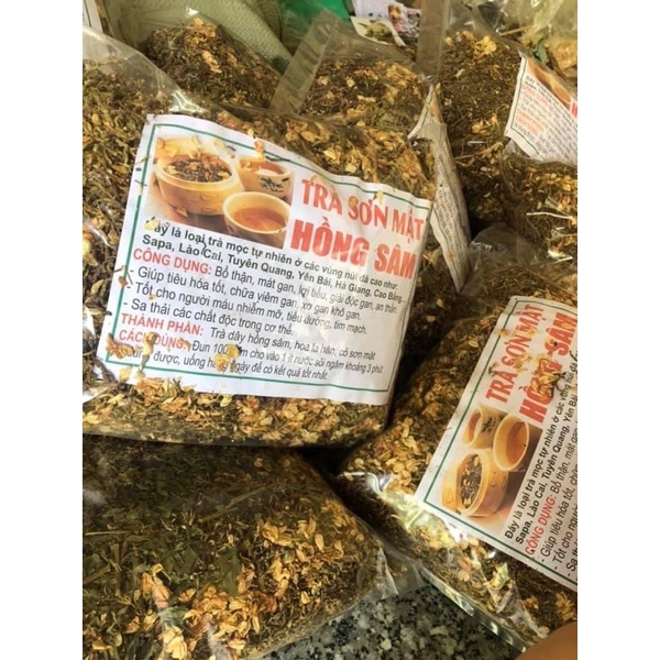 Combo 1 kg Trà sơn mật hồng sâm ngọt thơm mát