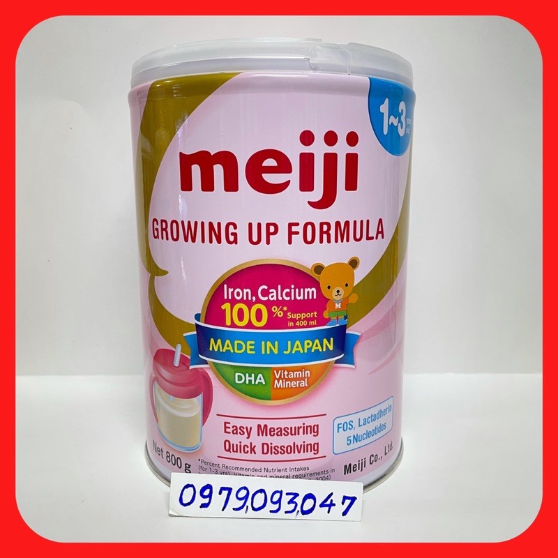 Sữa Meiji 1-3  lon 800g date: 05/2025