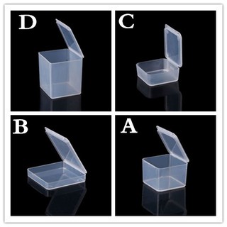 Containers Square Clear Jewelry Plastic Boxes Storage