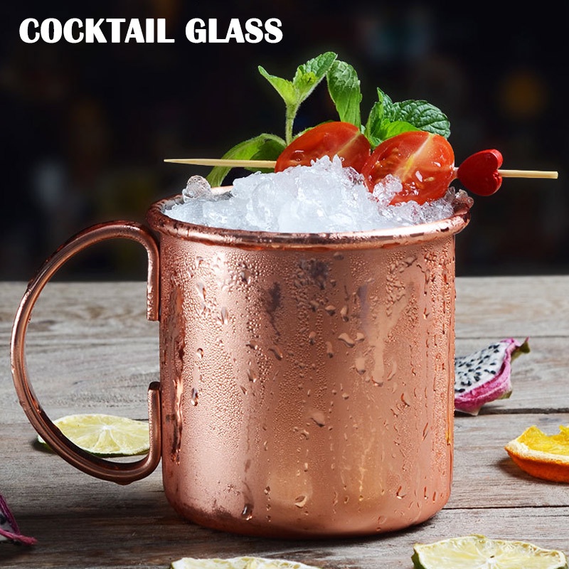Cốc Uống Cocktail Bằng Thép Không Gỉ Mạ Đồng