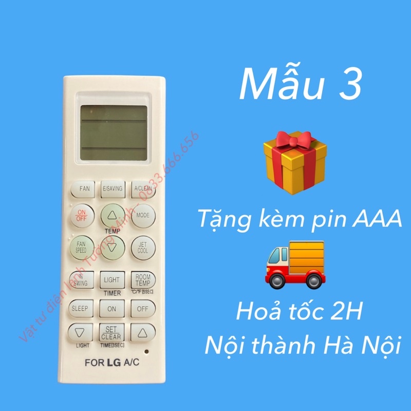 Remote điều khiển điều hoà máy lạnh LG