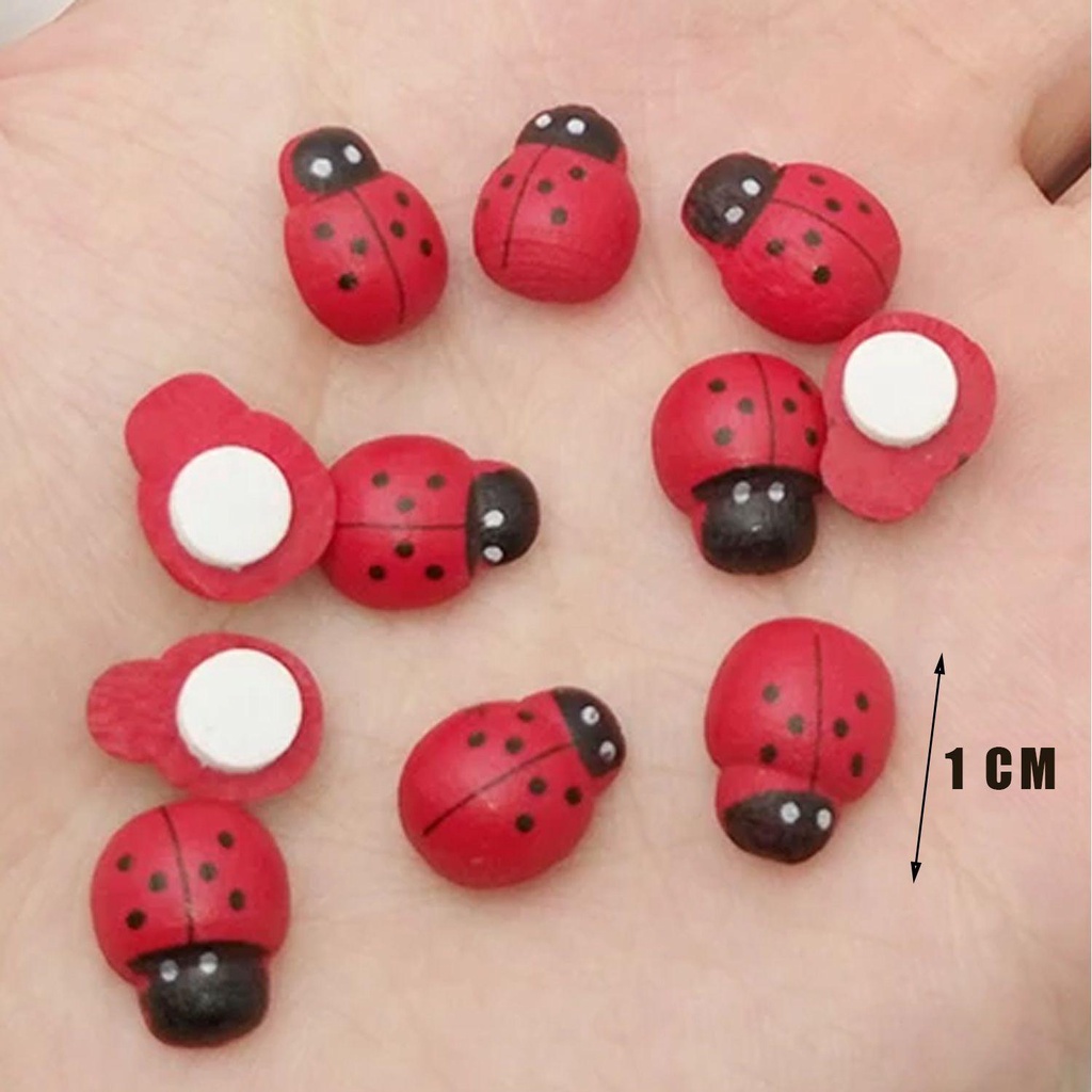 PISTA Sticker Dán Trang Trí Vườn Hình Bọ Rùa Nhiều Màu Sắc