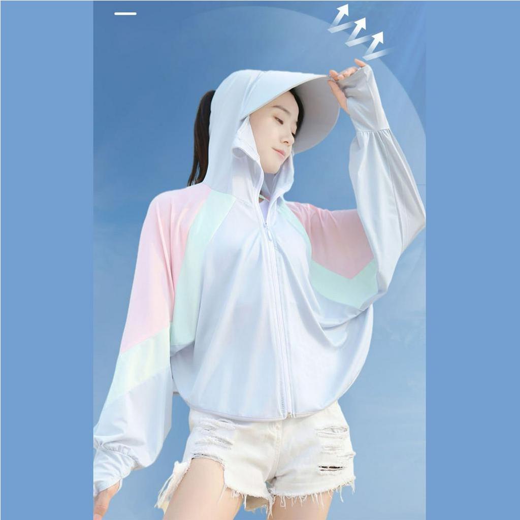 [Hàng Sẵn] Áo Chống Nắng cánh dơi nữ - Áo Khoác Chống Nắng Nữ Chất Liệu Lụa Lạnh Mỏng Màu Sắc Thời Trang Mùa Hè【Texas053】