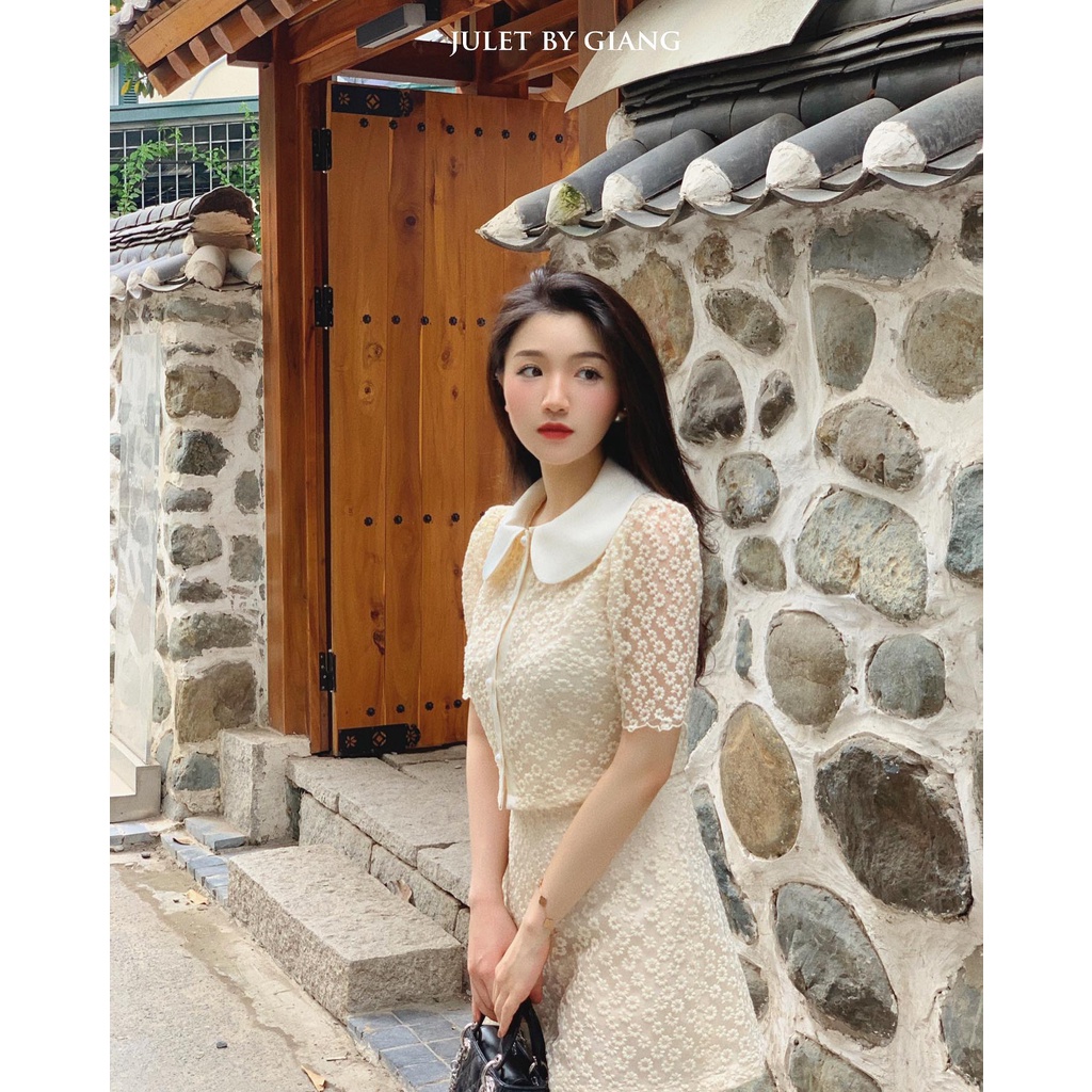 Chân váy ren hoa cúc TÁCH LẺ SET- SIZE S/M/L- HÀNG CHÍNH HÃNG- JuletbyGiang