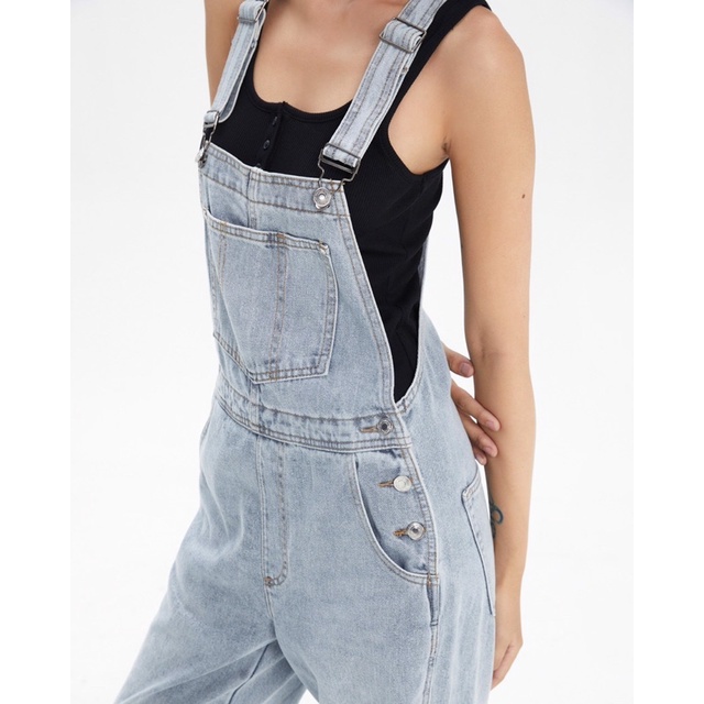 Quần Yếm Jeans Nữ