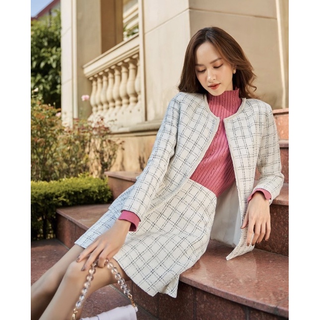 Pass Áo Dạ Tweed Lilie Size M