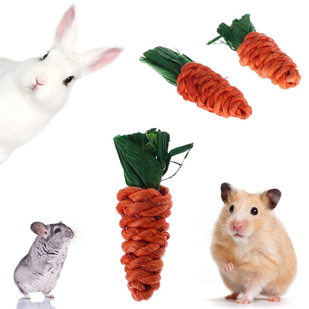 Bộ 3 Đồ Chơi Hình Củ Cà Rốt / Heo / Chuột / Thỏ Đáng Yêu Cho Bé