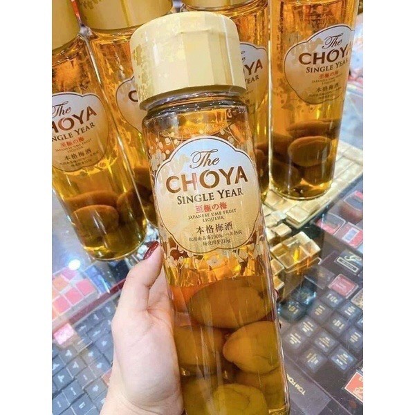 Nước mơ vàng Choya Single Year 650ml