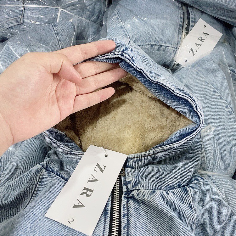 BÁN SỈ - ÁO KHOÁC BÒ KÉO KHÓA LÓT LÔNG MŨ CHUN GẤU CHO BÉ GÁI BG231