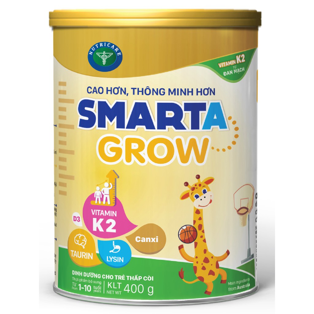 Sữa Smarta Grow - Dinh dưỡng cho trẻ thấp còi 400g