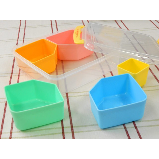 Hộp nhựa đựng thực phẩm cao cấp 5 ngăn Inomata Nhật Bản