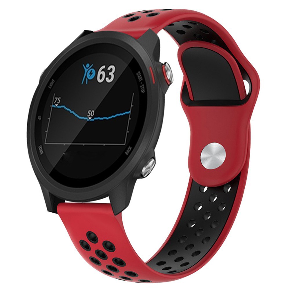 Dây đeo silicon thoáng khí thích hợp cho đồng hồ thông minh Garmin Forerunner 245 245m 20mm