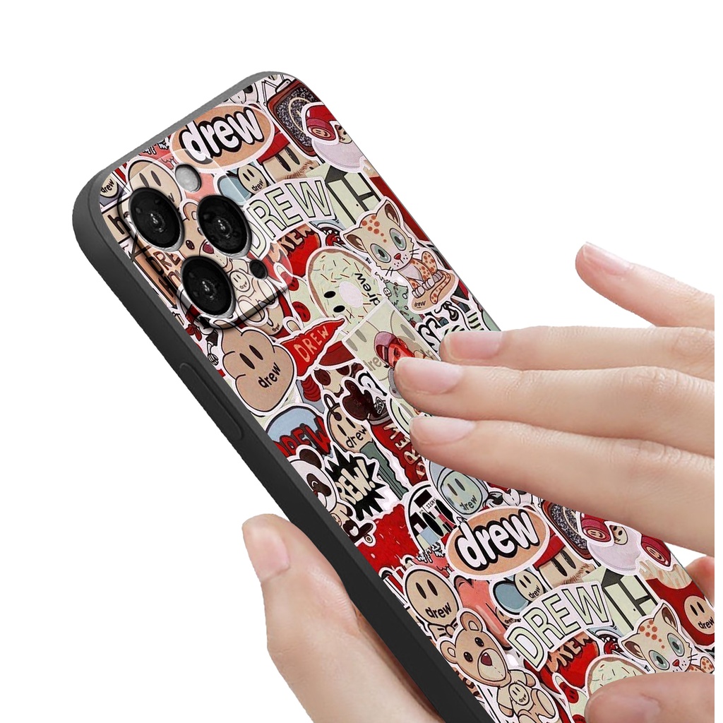 Ốp điện thoại Drew nhám cao cấp cho iphone 13 12 pro max mini 11 pro max X s max 6 s plus 7 8 plus Xr X s max se2020