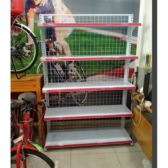 Kệ siêu thị đơn Cao 1800x Rộng 350 x Dài 900(mm)