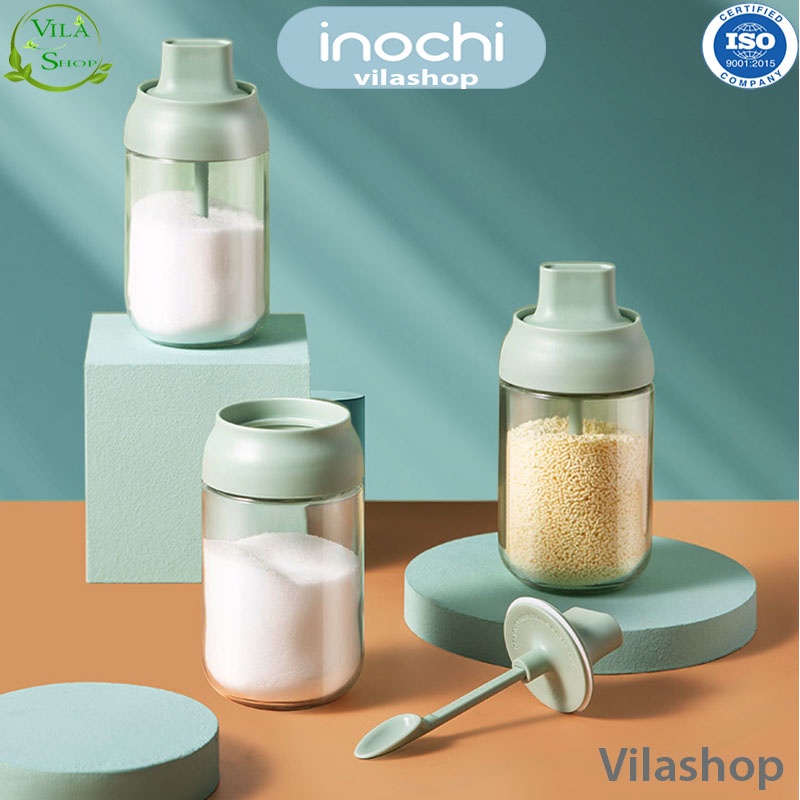 [Bộ 2 ] Lọ Đựng Gia Vị Tritan, Hũ Đựng Gia Vị Tritan Cao Cấp inochi, Hộp Gia Vị Không BPA Không Chất Độc Hại