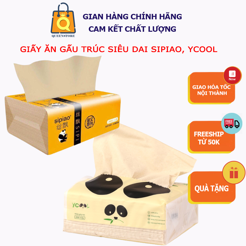 Giấy ăn gấu trúc Sipiao siêu dai