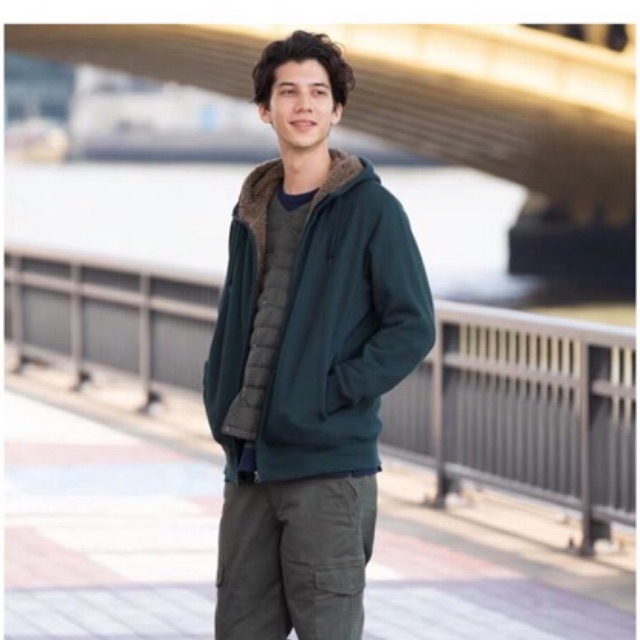 Áo nỉ lót lông cừu Uniqlo