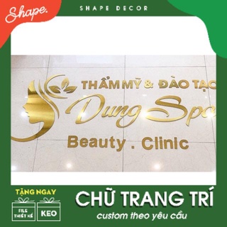 Bộ chữ dán tường đặt theo yêu cầu - Ảnh thật