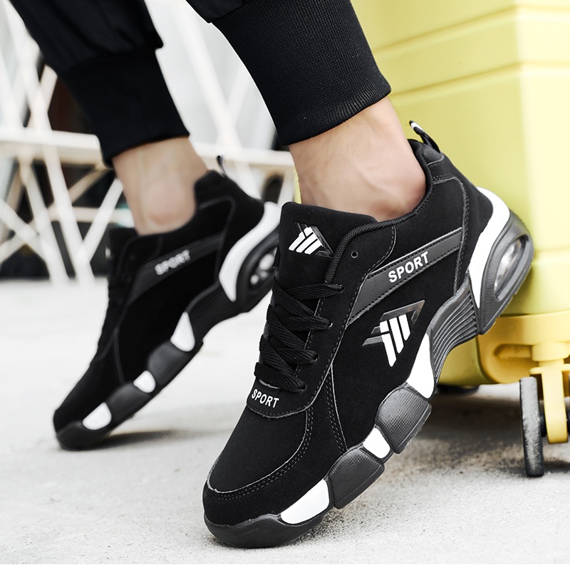 Giày Thể Thao Cổ Thấp Có Đệm Khí Chống Trượt Thời Trang Cho Nam Size 38-45