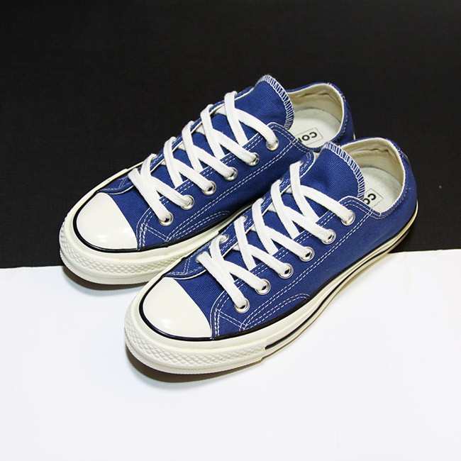 Giày Converse chính hãng 1970s thấp cổ vải xanh navy CTVX54