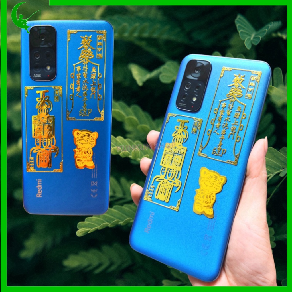 Linh Phù dán Điện thoại, Miếng dán Linh Phù mang tới Tài Lộc - May Mắn - Sức Khỏe - Phong Thủy dành cho điện thoại