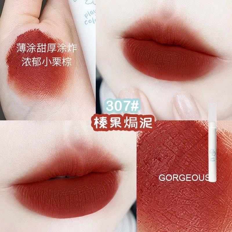 Son Holdlive pastel nắp cún xinh xắn chất son kem bùn mềm mịn
