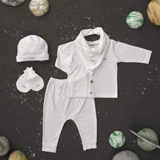 Nous - Bộ cài thẳng dài petit trắng