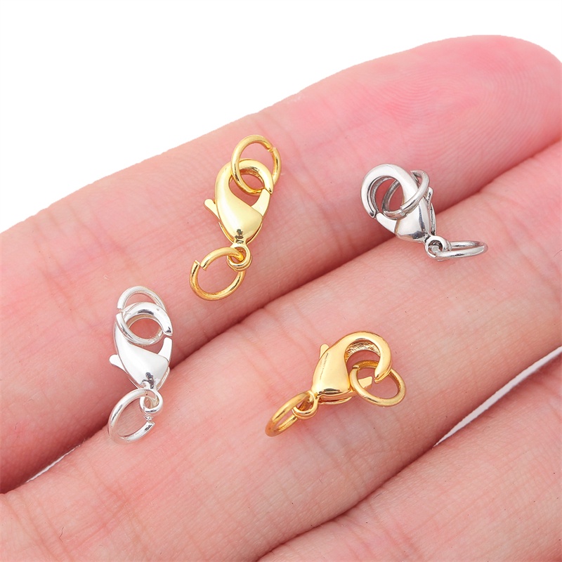 Set 5 khoá tôm hùm Beadia bằng đồng mạ điện dùng làm trang sức DIY