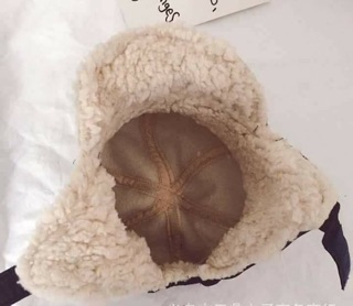 Mũ phi công lót lông cừu
