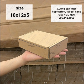 Combo 50 hộp carton nắp gài 18x12x5 dùng đựng chocolate, mỹ phẩm, đồ handmade