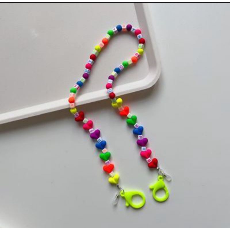 Dây đeo khẩu trang kính mắt kiểu độc lạ hình tim, hình thập tự mã A3 thời trang tiện lợi