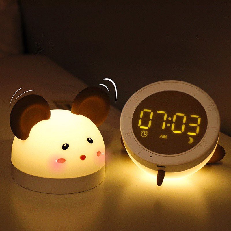 Cá Chép - Đồng hồ kết hợp đèn ngủ hình chuột dễ thương