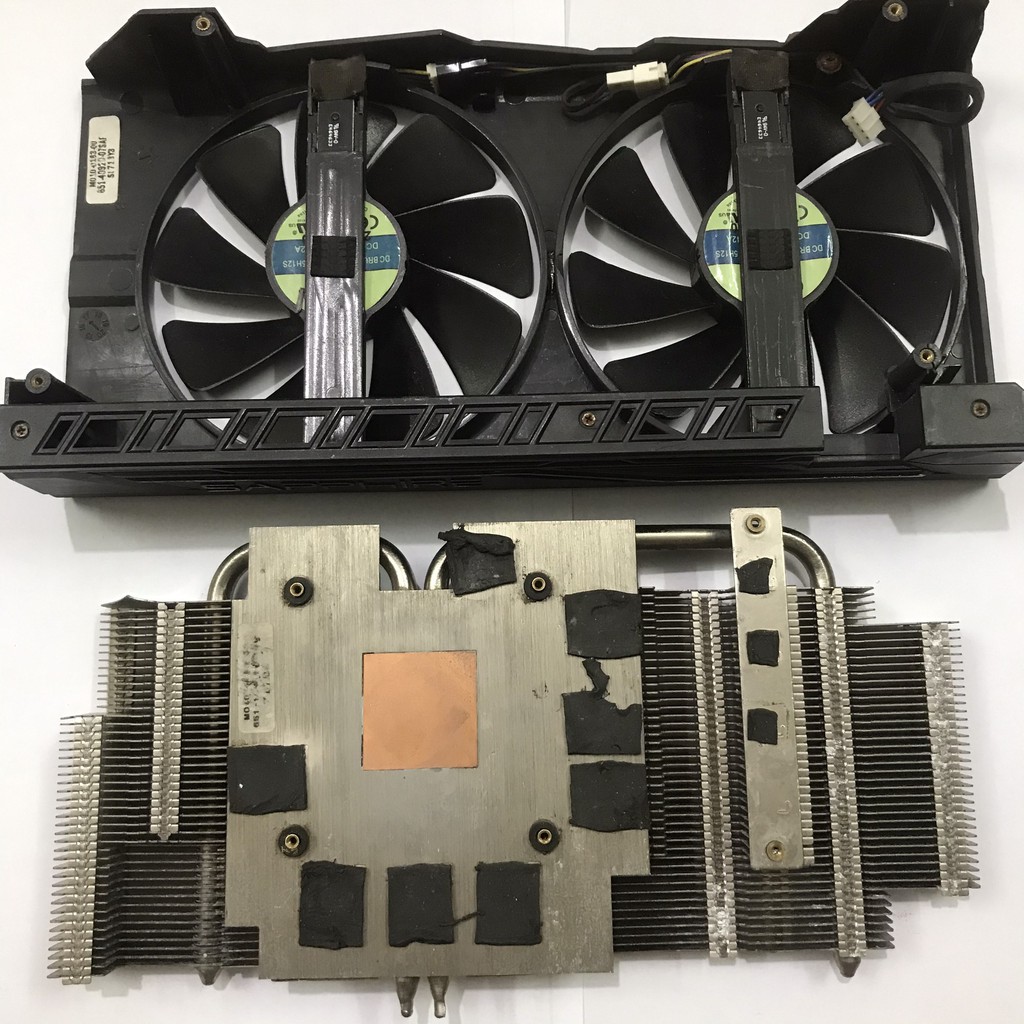 Bộ quạt tản nhiệt cho VGA saphire Nitro khoảng cách tâm ốc 53mm FANTAN007