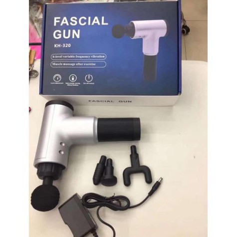 [Hàng Chính Hãng] Súng Massage Cầm Tay 4 Chế Độ Rung  FASCIA GUN, Máy Massage Cầm Tay FASCIA GUN - Bảo Hành 12 tháng