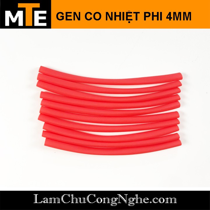 1 mét ống gen co nhiệt cách điện- Phi 4