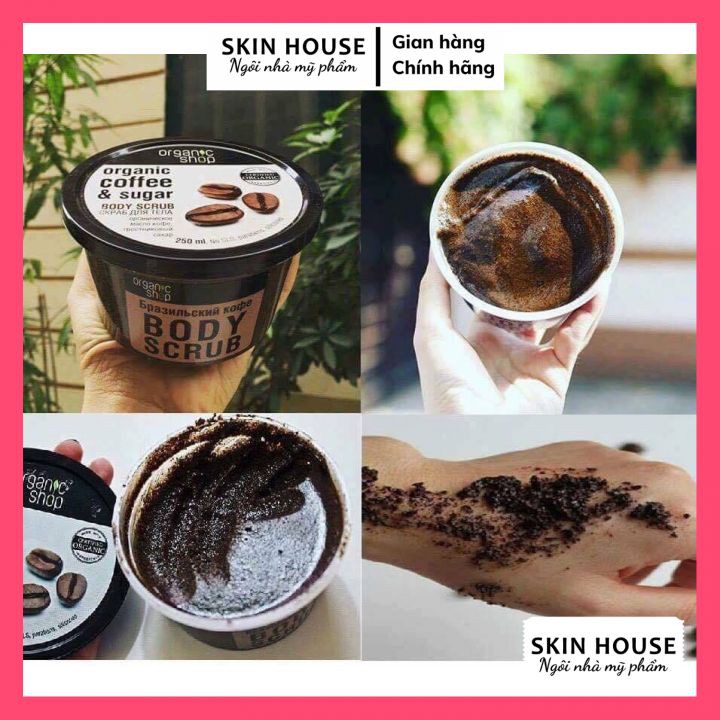 Tẩy Tế Bào Chết Toàn Thân Organic Shop Organic Coffee &amp; Sugar Body Scrub 250ml