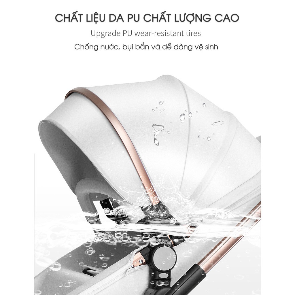 Xe đẩy cao cấp Chilux 360º - Điều chỉnh đa tư thế - Bảo hành 3 năm