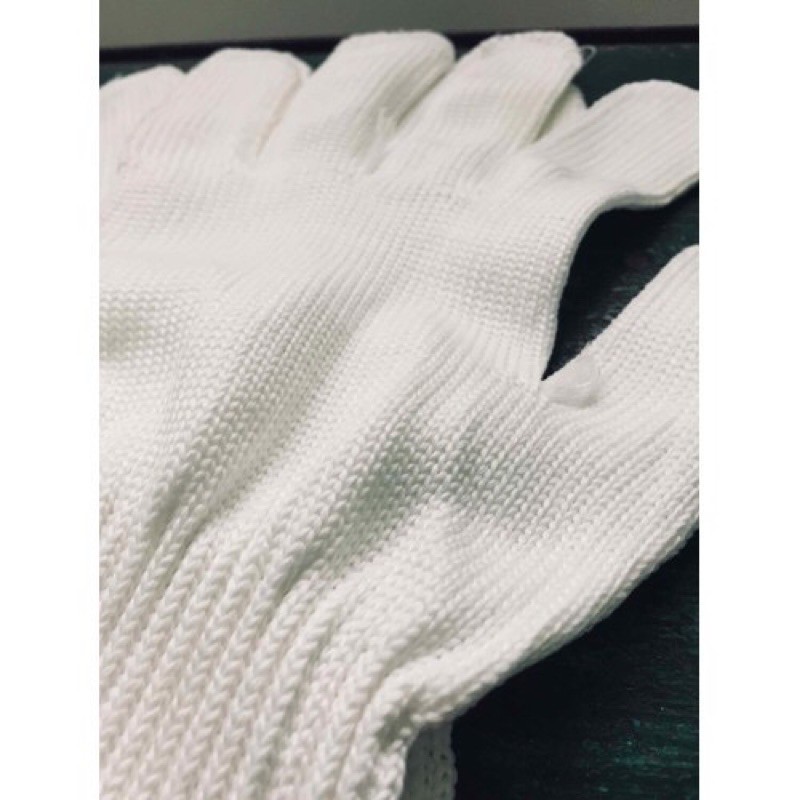 Găng tay lao động sợi len trắng