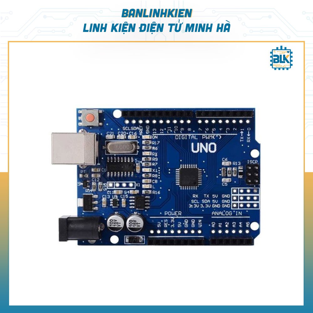 Bảng mạch lập trình Arduino KIT Arduino UNO R3 CH340G