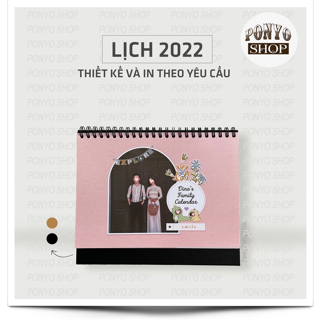 📆 In lịch 2022 theo yêu cầu (Loại thiết kế)