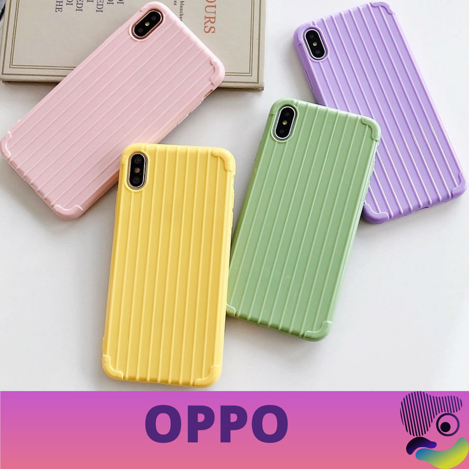 Ốp Điện Thoại Kiểu Hành Lý Cho Oppo A37 A37f A37fw A39 A57 A3s A5s A52 A7 A71 A83 A1k A12 A31 A5 2020 A9 2020 A92