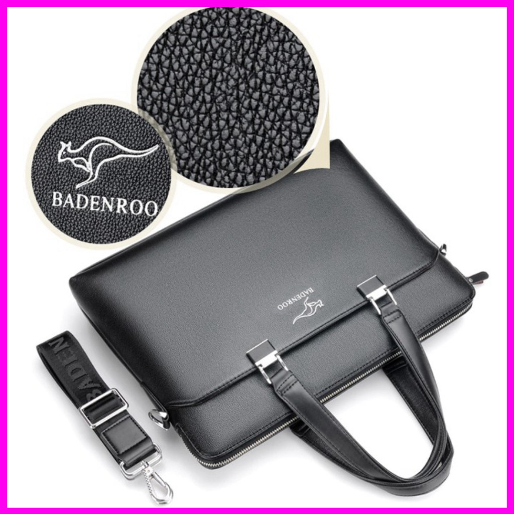 ❤️𝙁𝙍𝙀𝙀𝙎𝙃𝙄𝙋❤️ Túi xách nam nữ, túi xách công sở đựng laptop hàng Quảng Châu cao cấp BADENROO chống thấm nước T01