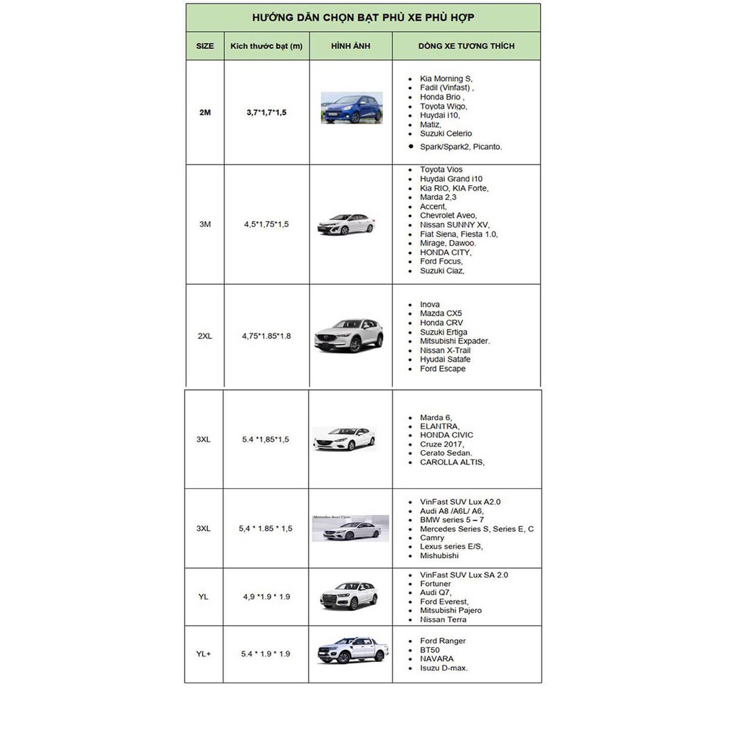 Bạt Phủ Ô tô Vải Dù Oxford Siêu Bền Xe Ô tô 4 -7 Chỗ, Chống Nóng, Mưa, Chống Xước - CÓ BẢO HÀNH