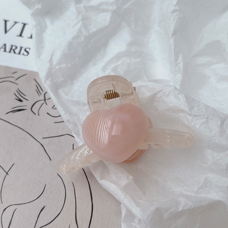 Kẹp Tóc Hình Trái Tim Đơn Giản Cho Nữ