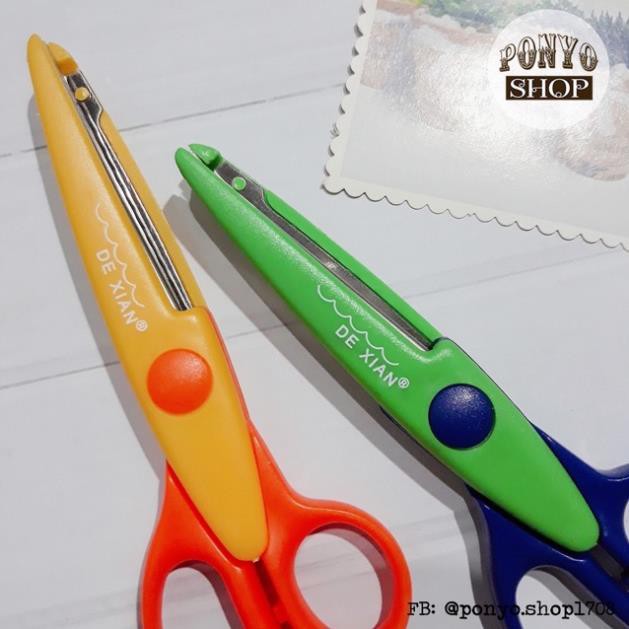 Kéo cắt răng cưa , tạo  hình vải  siêu  sắc 17 cm DEXIAN-K34