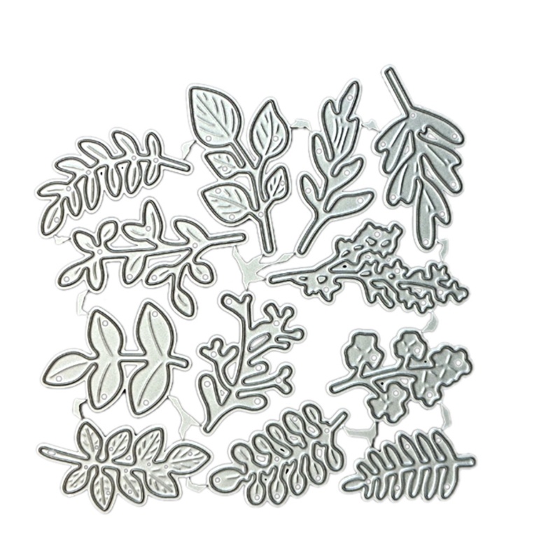 Khuôn Cắt Giấy Kim Loại Hình Cành Lá Xinh Xắn